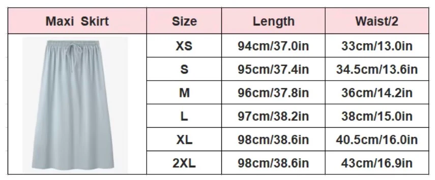 Drawstring Maxi Skirt - Image 5