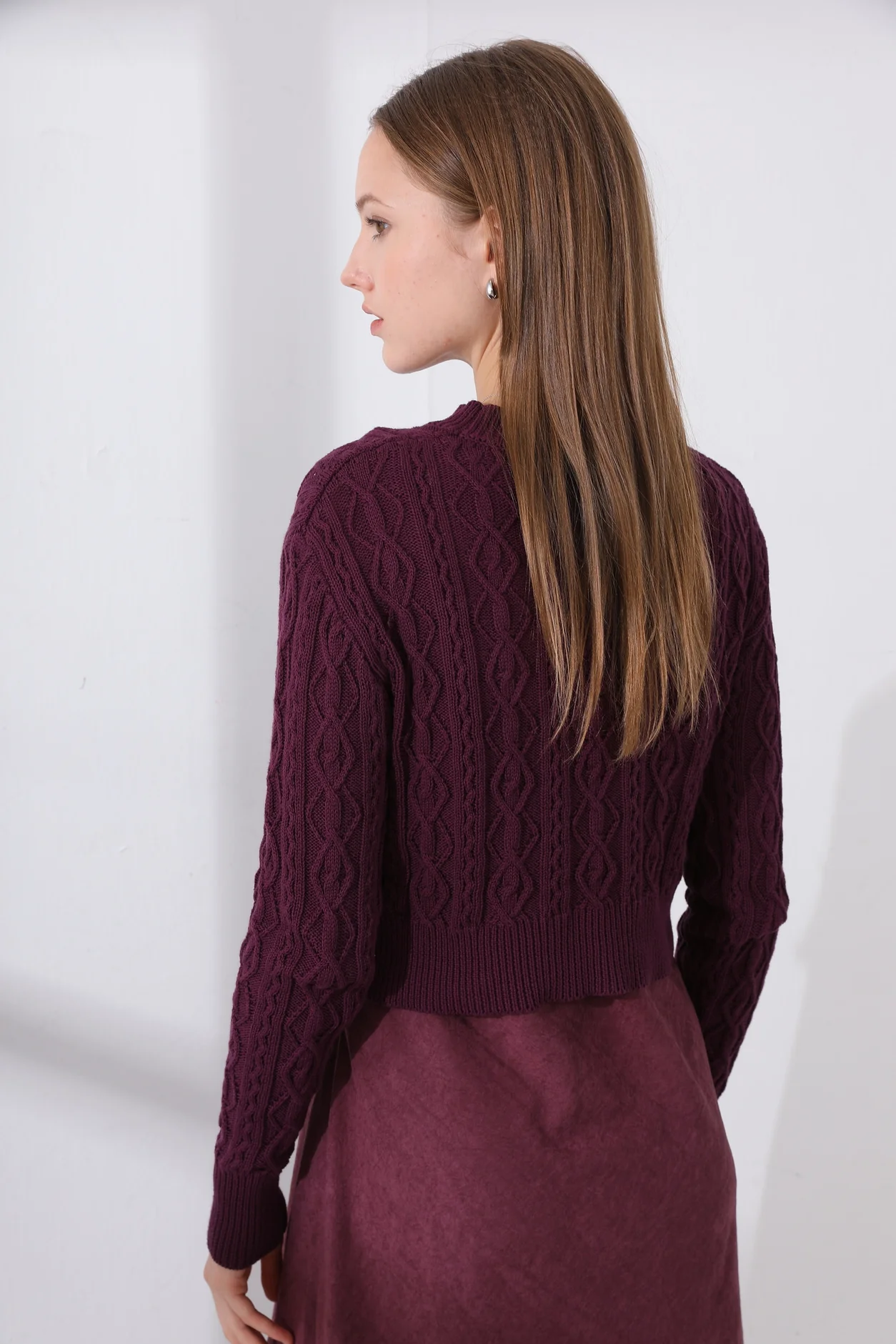 Cableknit Top & Cupro Jumper - Image 5
