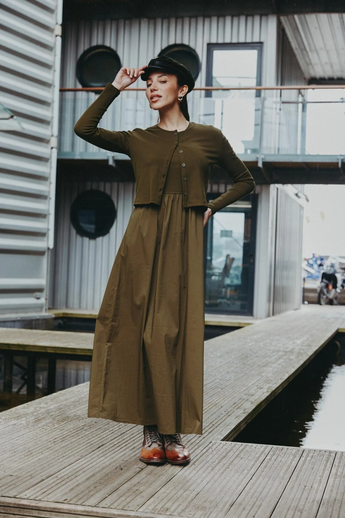 Circle Maxi Dress Black - Image 4