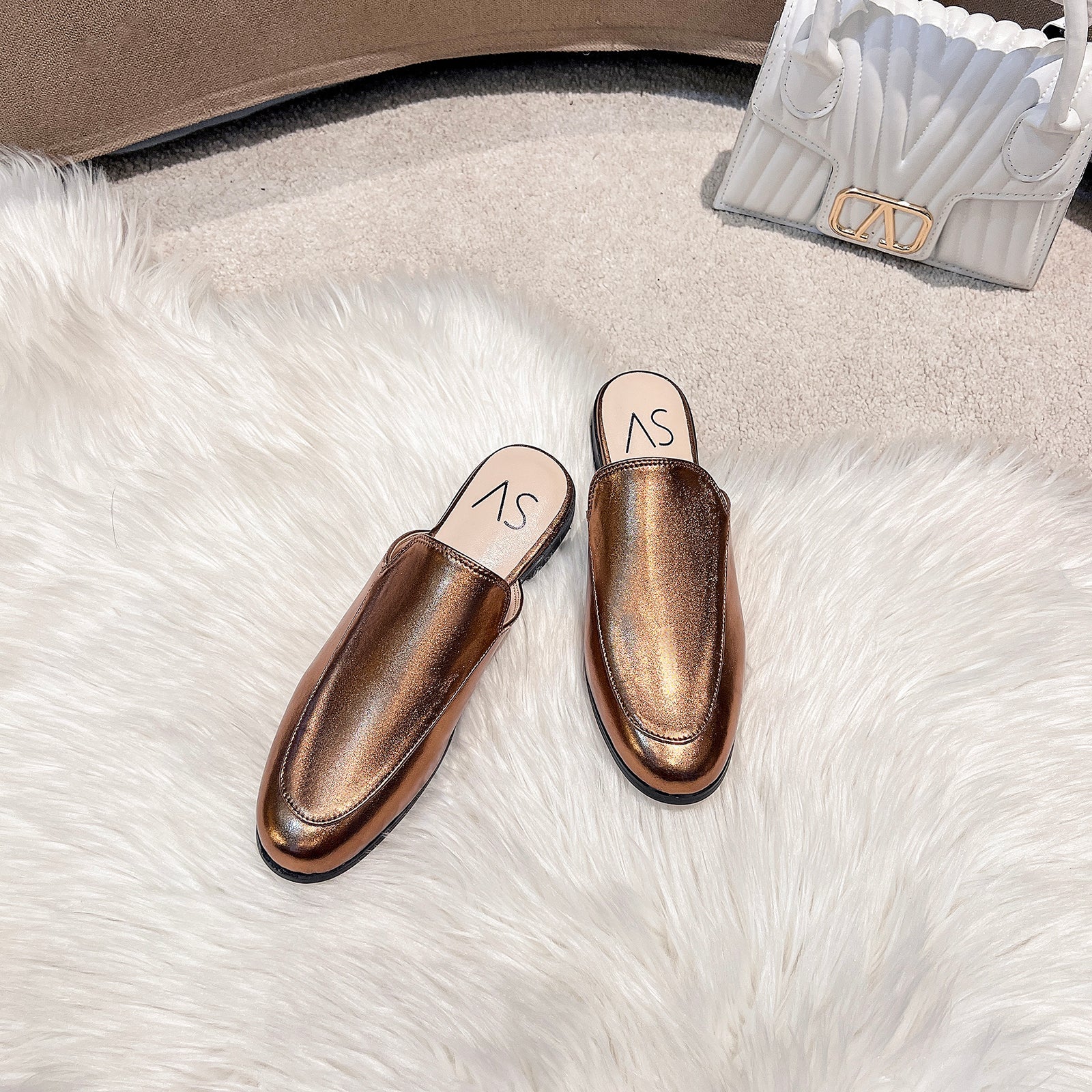 Metallic Mules
