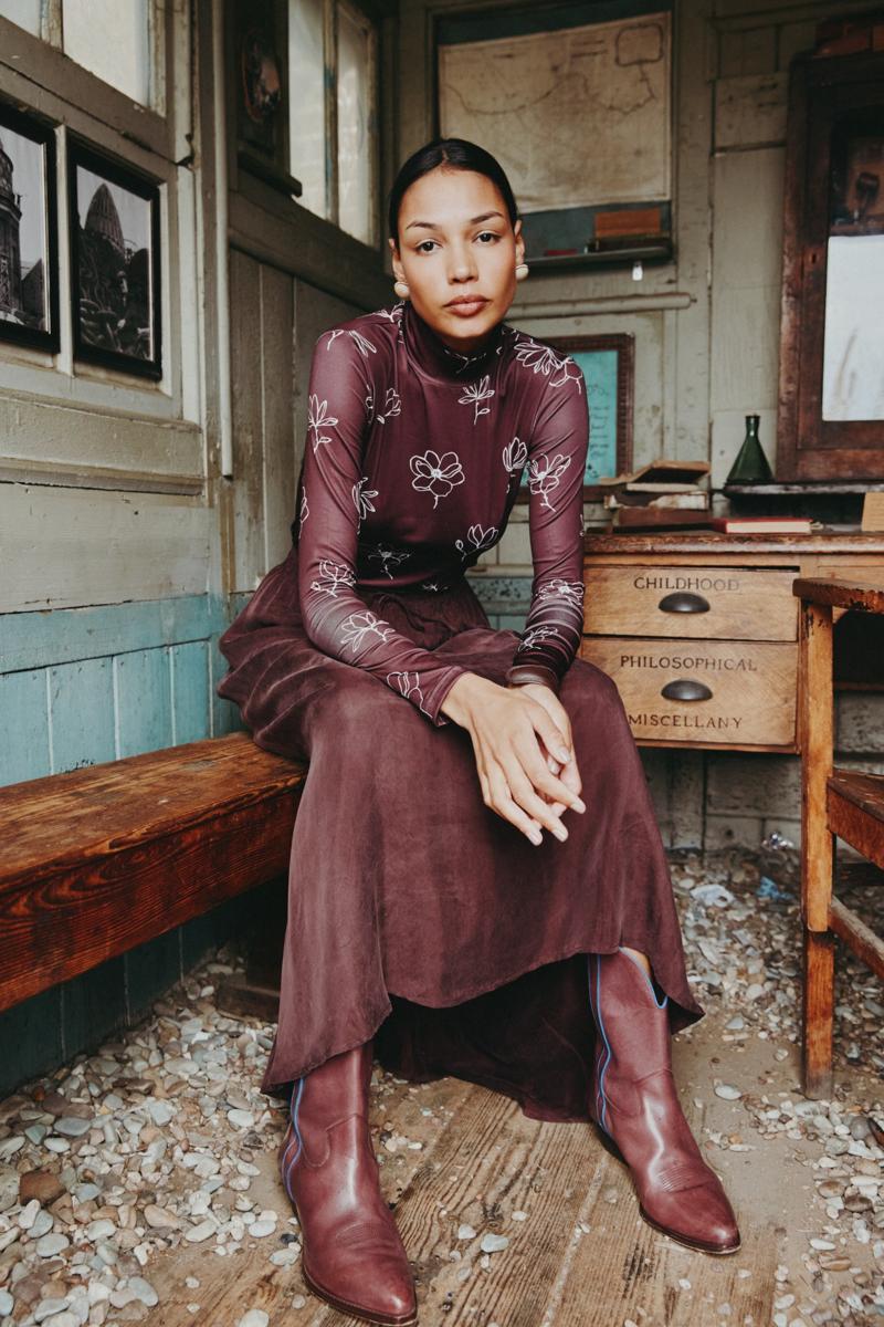 The Cupro Skirt x Print Top - Image 9