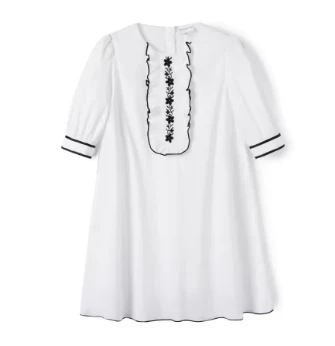 White Embroidered Dress