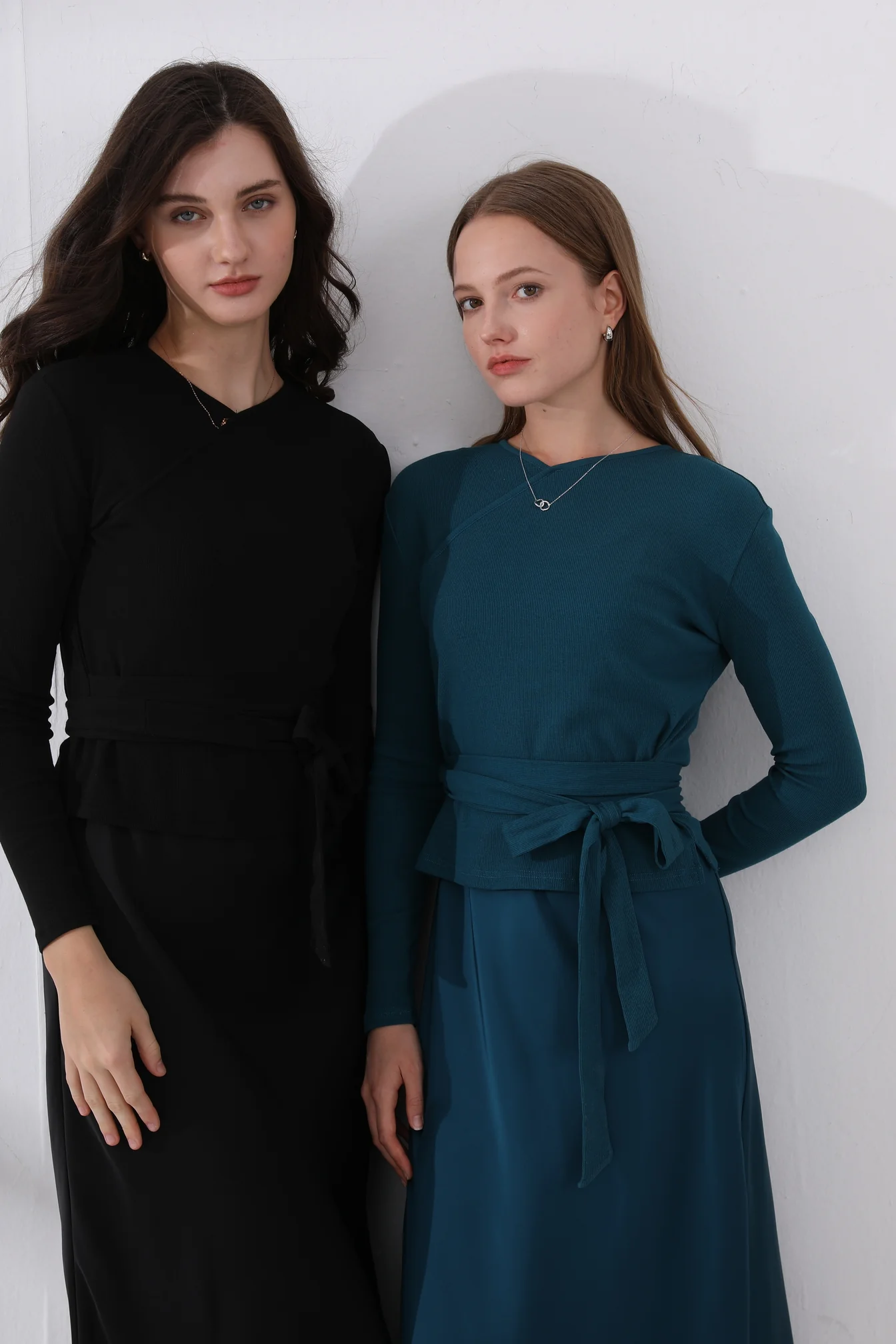 Wrap Top & Satin Dress - Image 4